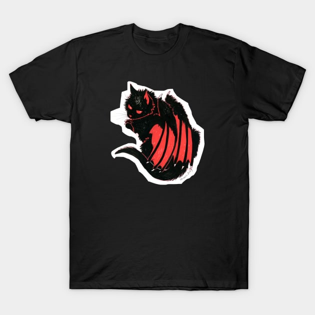 Nightmare Kitty T-Shirt by LobitoWorks